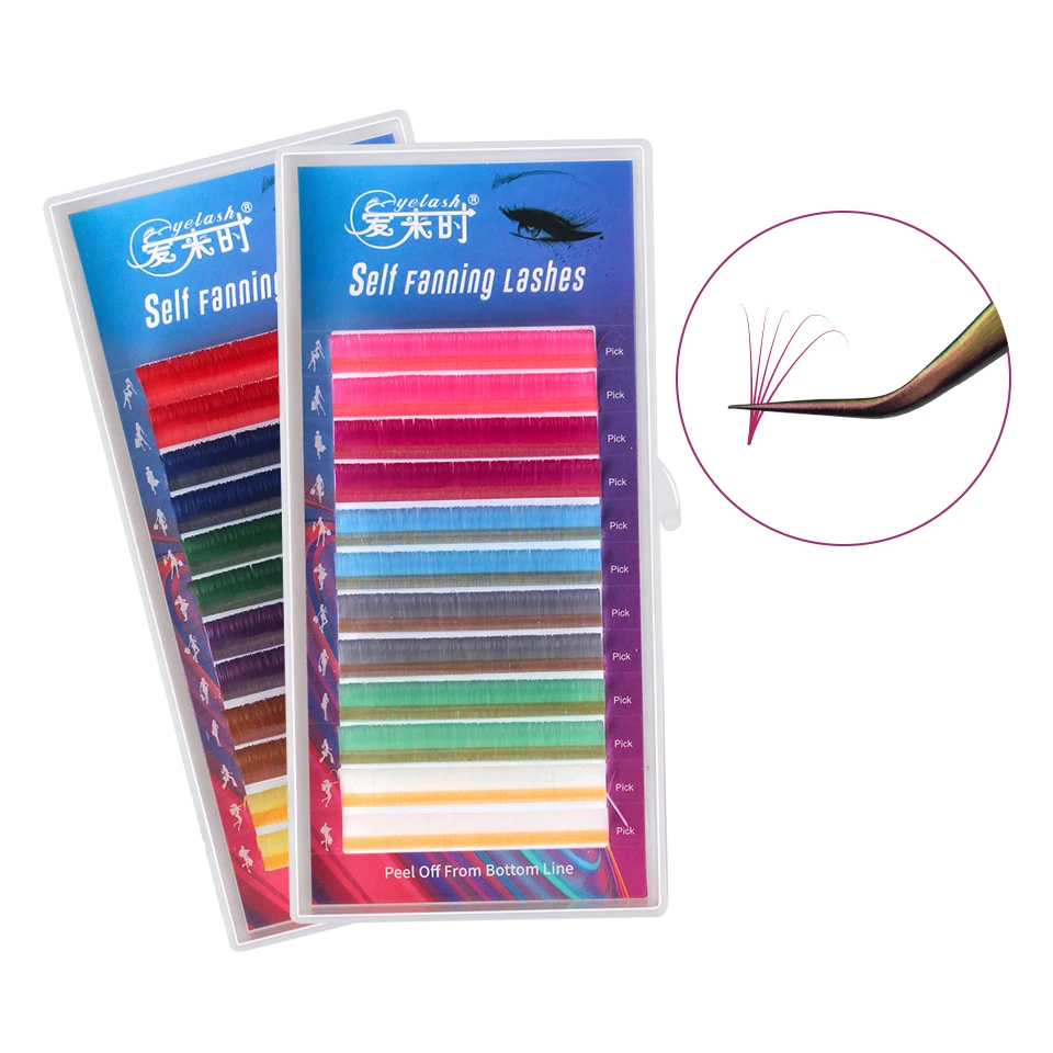 THINKSHOW Color Lashes Easy Fanning Eyelash Extension 0.07mm C/D Auto-Blooming DIY 2D/3D/4D/6D
THINKSHOW Color Lashes Easy Fanning Eyelash Extension 0.07mm C/D Auto-Blooming DIY 2D/3D/4D/6D