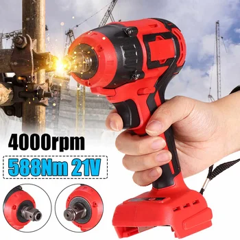 21V 588Nm Electric Brushless Impact Wrench Rechargeable Wrench Power Tool Cordless with 3 LED Light Without Battery Accessories
21V 588Nm Electric Brushless Impact Wrench Rechargeable Wrench Power Tool Cordless with 3 LED Light Without Battery Accessories
