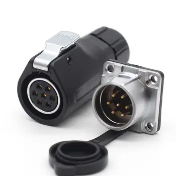 XHP20, IP67 Waterproof 7 Pin LED Power Cable Connector High-Voltage Aviation Connector Electrical Power Male Socket Female Plug
XHP20, IP67 Waterproof 7 Pin LED Power Cable Connector High-Voltage Aviation Connector Electrical Power Male Socket Female Plug