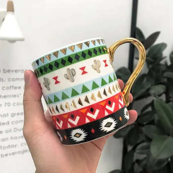 Golden handle Ceramic Cup Creative Coffee Mug Coffee European Luxury Water Cup Afternoon TeaCup Tea Set Pair Cups Gift
Golden handle Ceramic Cup Creative Coffee Mug Coffee European Luxury Water Cup Afternoon TeaCup Tea Set Pair Cups Gift