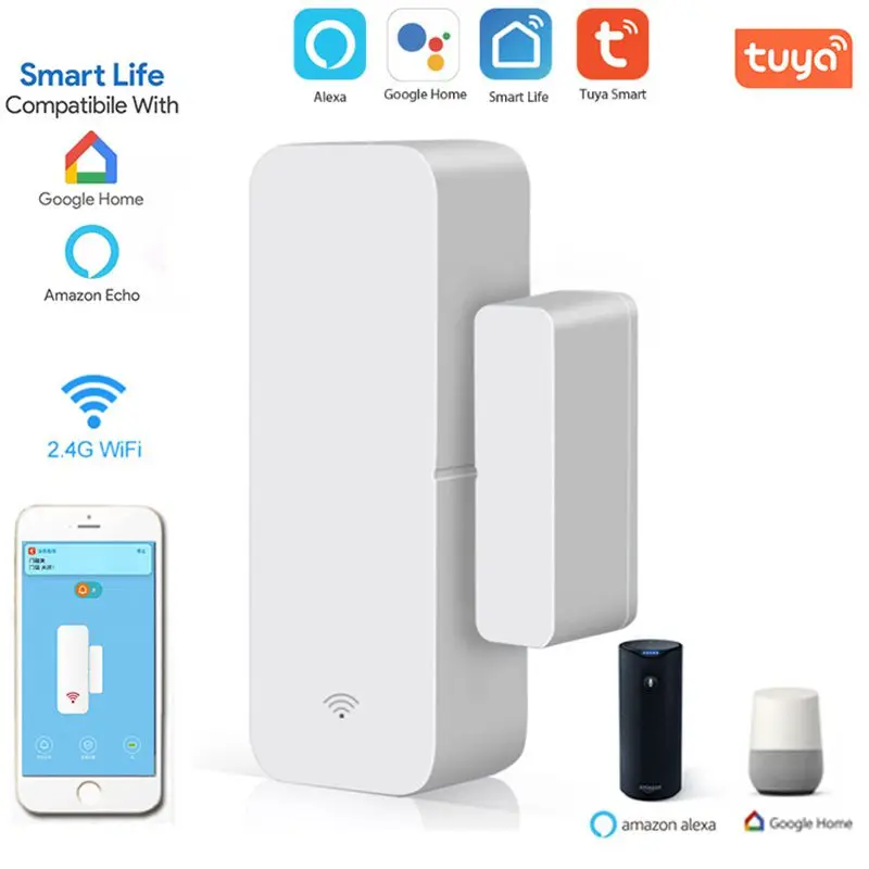 Tuya APP Door Window Wireless Detector Security Sensor WiFi Burglar Alarm with Magnetic Sensor support alexa google home
Tuya APP Door Window Wireless Detector Security Sensor WiFi Burglar Alarm with Magnetic Sensor support alexa google home