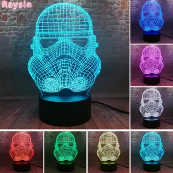 Clone Wars Stormtrooper Imperial Star Wars Storm Trooper Bai Bing 3D Art Home Decor 7 Colors Change Night Light Child Xmas Gifts
Clone Wars Stormtrooper Imperial Star Wars Storm Trooper Bai Bing 3D Art Home Decor 7 Colors Change Night Light Child Xmas Gifts