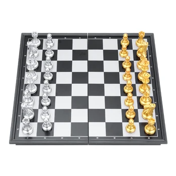 Portable Magnetic Folding Chess Board Chess Pieces Chess Set With Chessboard Box For Travel Kids Game Supplies
Portable Magnetic Folding Chess Board Chess Pieces Chess Set With Chessboard Box For Travel Kids Game Supplies