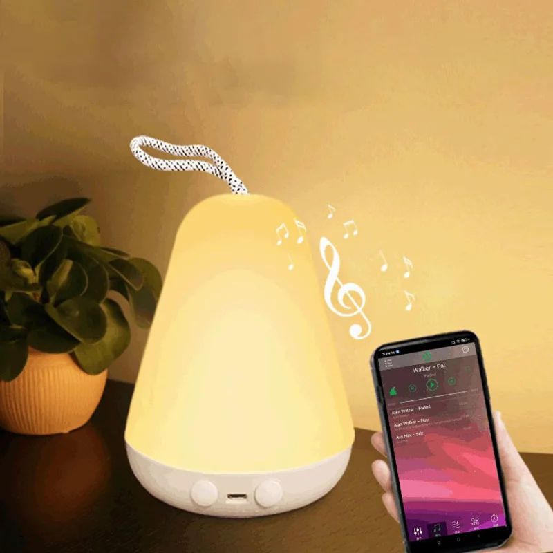 Colorful bluetooth smart night light creative LED portable lamp multifunctional USB ambient lamp bedroom bedside emergency light
Colorful bluetooth smart night light creative LED portable lamp multifunctional USB ambient lamp bedroom bedside emergency light