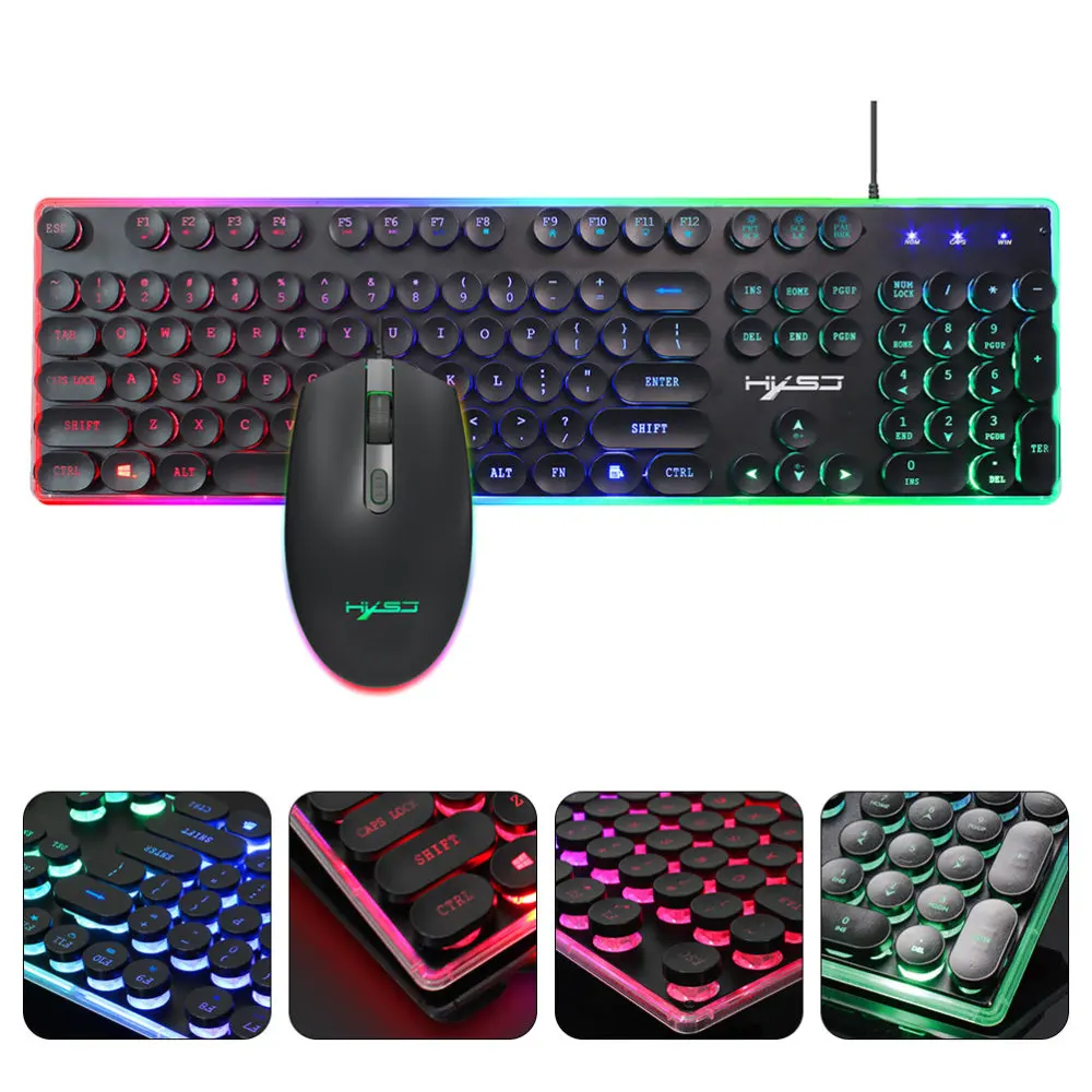 1 Set Keyboard Mouse Combo Gaming Keyboard Mouse Wired Keyboard Mouse Backlit Keyboard for Office
1 Set Keyboard Mouse Combo Gaming Keyboard Mouse Wired Keyboard Mouse Backlit Keyboard for Office