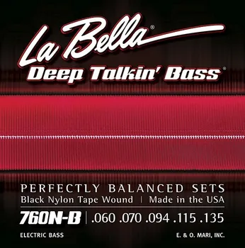 760n-b deep Talkin' bass strings for 5 string bass guitar, steel/nylon, 060-135, la Bella
760n-b deep Talkin' bass strings for 5 string bass guitar, steel/nylon, 060-135, la Bella