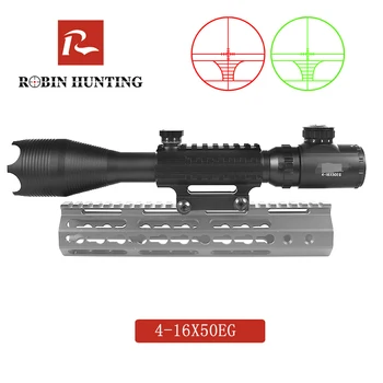Robin Hunting Tactical 4-16X50 EG Professional Red Green Riflescope High Reflex Scope Optics with 20MM Rail Mounts For Hunting
Robin Hunting Tactical 4-16X50 EG Professional Red Green Riflescope High Reflex Scope Optics with 20MM Rail Mounts For Hunting