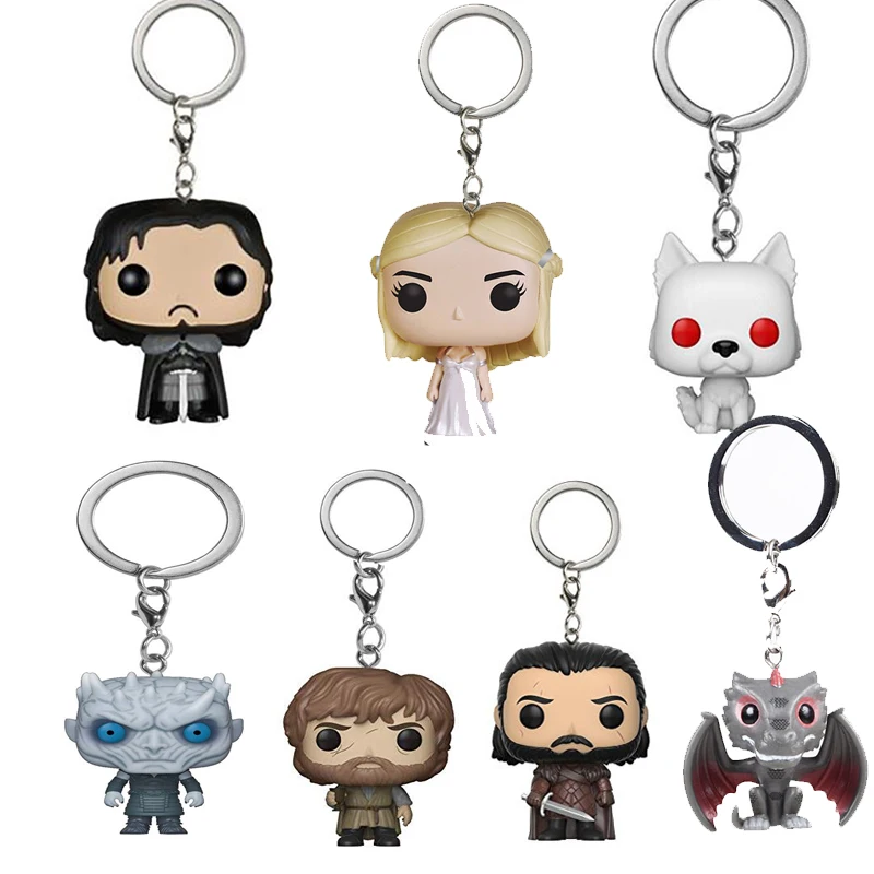 Game of Thrones JON SNOW DAENERYS Night KING Ghost Tyrion Action Figure Keychain Toys for Children Christmas Gift
Game of Thrones JON SNOW DAENERYS Night KING Ghost Tyrion Action Figure Keychain Toys for Children Christmas Gift