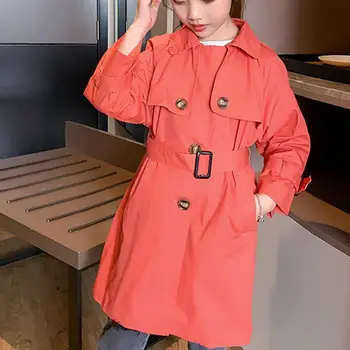 Baby Girls Trench Coat Double Breasted Jackets For Girls Clothing Tops Kids Windbreaker Spring Autumn Teens Outerwear
Baby Girls Trench Coat Double Breasted Jackets For Girls Clothing Tops Kids Windbreaker Spring Autumn Teens Outerwear