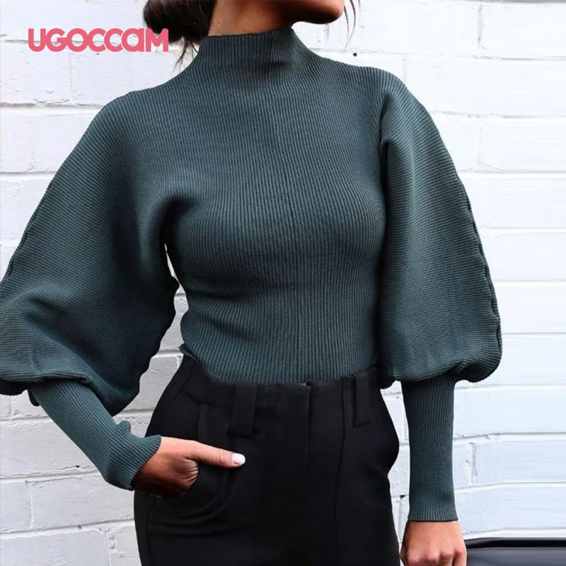 UGOCCAM Women Pullovers Spring Autumn Elegant Fashion Vintage Big Lantern Sleeve Tight Sweater Short Pull Femme Women Clothes
UGOCCAM Women Pullovers Spring Autumn Elegant Fashion Vintage Big Lantern Sleeve Tight Sweater Short Pull Femme Women Clothes