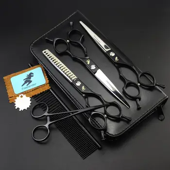 6.5" Professional Hairdressing Scissors Salon Hair Scissors Fishbone Teeth Haircut Tool Kit 4Pcs/Set for Pet Grooming Scissors
6.5" Professional Hairdressing Scissors Salon Hair Scissors Fishbone Teeth Haircut Tool Kit 4Pcs/Set for Pet Grooming Scissors