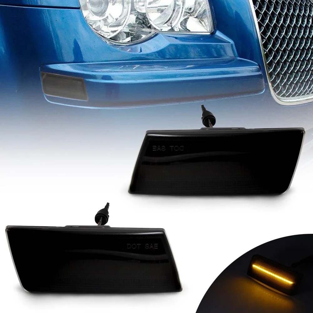 LED Front bumper Side Marker Light Turn Signal Lamp For Chrysler 300 2005 2006 2007 2008 2009 -2010 OEM: 4805860AA 4805861AA
LED Front bumper Side Marker Light Turn Signal Lamp For Chrysler 300 2005 2006 2007 2008 2009 -2010 OEM: 4805860AA 4805861AA