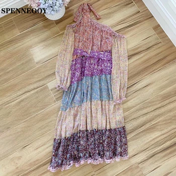 SPENNEOOY Designer Custom Runway Summer Women Off Shoulder Dresses Ladies Bow Belt Multicolor Floral Print Bohemian Midi Dress
SPENNEOOY Designer Custom Runway Summer Women Off Shoulder Dresses Ladies Bow Belt Multicolor Floral Print Bohemian Midi Dress