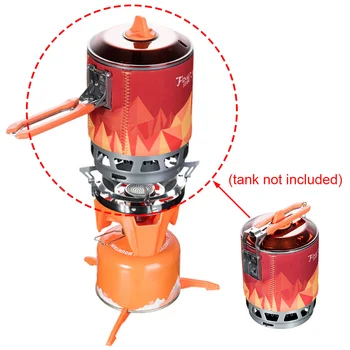 Pot Lid Camping Hiking Backpacking With Heat Exchanger Stainless Steel Boiling Burner Gas Stove Set Outdoor Cooking System 
Pot Lid Camping Hiking Backpacking With Heat Exchanger Stainless Steel Boiling Burner Gas Stove Set Outdoor Cooking System