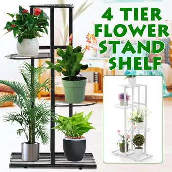 4 Tier Iron Plant Flower Shelf Multi-storey Indoor Home Balcony Rack Wrought Living Room Space Flower Pot Floor-Standing Shelf
4 Tier Iron Plant Flower Shelf Multi-storey Indoor Home Balcony Rack Wrought Living Room Space Flower Pot Floor-Standing Shelf