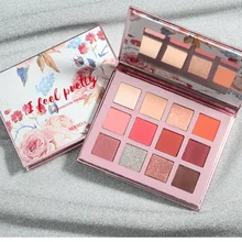 12-color Pearlescent Eyeshadow Palette Matte Glitter Eye Color Female Cosmetics Cute Makeup Palette Water Proof Nature beauty
12-color Pearlescent Eyeshadow Palette Matte Glitter Eye Color Female Cosmetics Cute Makeup Palette Water Proof Nature beauty