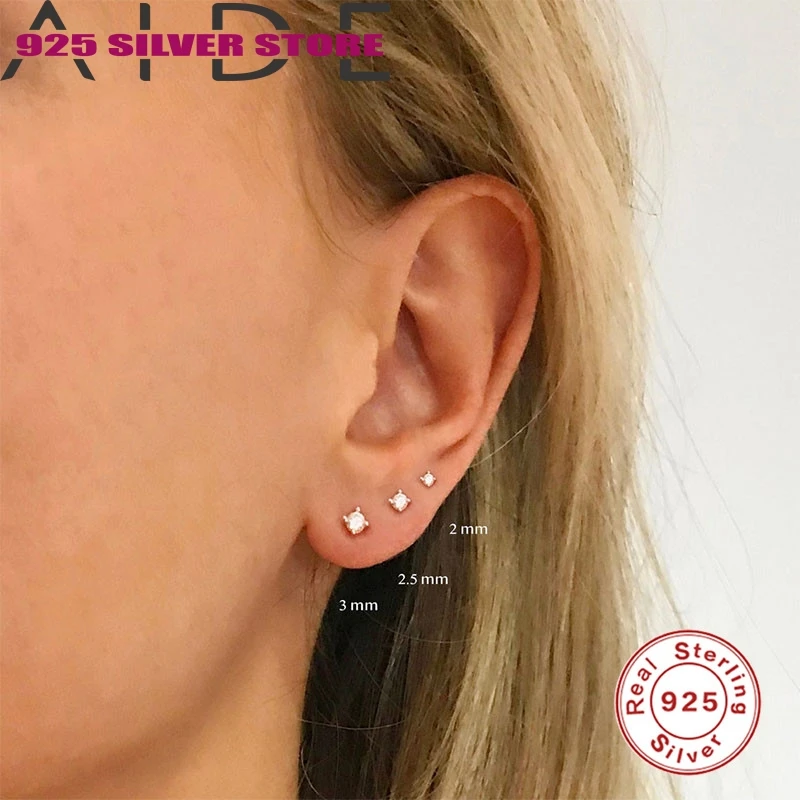 Aide Studs Platinum-3 sets of 2/2.5/3mm 925 fashion simple ins style all-match single diamond earrings Stud Earrings New Earring
Aide Studs Platinum-3 sets of 2/2.5/3mm 925 fashion simple ins style all-match single diamond earrings Stud Earrings New Earring