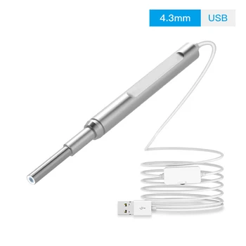 Ear Cleaning Endoscope 6 Leds USB Visual Ear Spoon 4.3mm Camera Otoscope Borescope Tool for Android Smart Phone
Ear Cleaning Endoscope 6 Leds USB Visual Ear Spoon 4.3mm Camera Otoscope Borescope Tool for Android Smart Phone