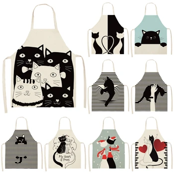 1Pcs Black Cat Pattern Cleaning Colorful Aprons Home Cooking Kitchen Apron Cook Wear Cotton Linen Adult Bibs 53*65cm WQL0206
1Pcs Black Cat Pattern Cleaning Colorful Aprons Home Cooking Kitchen Apron Cook Wear Cotton Linen Adult Bibs 53*65cm WQL0206