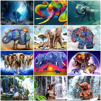 HUACAN Picture By Number Animals Elephant Handpainted Gift Drawing Acrylic Home Decor Oil Painting By Number Wall Art
HUACAN Picture By Number Animals Elephant Handpainted Gift Drawing Acrylic Home Decor Oil Painting By Number Wall Art