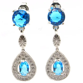 30x10mm New Arrival Created Paris Blue Topaz Rhodolite Garnet CZ Gift For Woman's Jewelry Silver Earrings
30x10mm New Arrival Created Paris Blue Topaz Rhodolite Garnet CZ Gift For Woman's Jewelry Silver Earrings