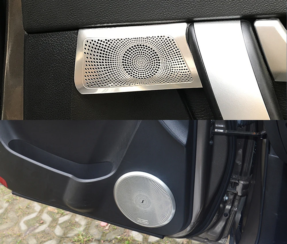 

For Chevrolet Captiva 2011-2018 Interior Stainless Steel Car Door Speaker Sound Ring Cover Sticker Trim Car Styling