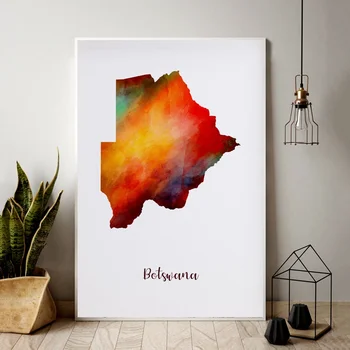 Botswana city map watercolor Map Modern City Canvas Art Print Wall Pictures for Living Room No Frame
Botswana city map watercolor Map Modern City Canvas Art Print Wall Pictures for Living Room No Frame