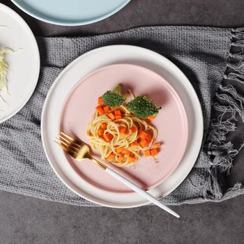 Nordic Ceramic Dinner Plates Beef Flat Plate Tableware Round Solid Color Dessert Dish Simple and Creative Salad Cutter Dishes
Nordic Ceramic Dinner Plates Beef Flat Plate Tableware Round Solid Color Dessert Dish Simple and Creative Salad Cutter Dishes