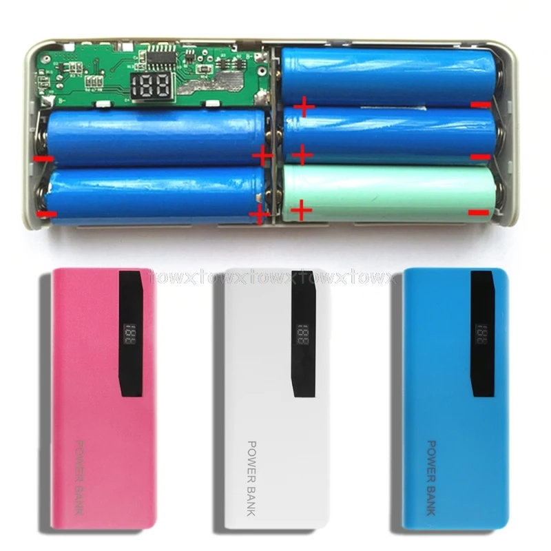 5x 18650 Li-Battery Charger LCD Display DIY Power Bank Case Flashlight External Box S11 19 Dropship
5x 18650 Li-Battery Charger LCD Display DIY Power Bank Case Flashlight External Box S11 19 Dropship