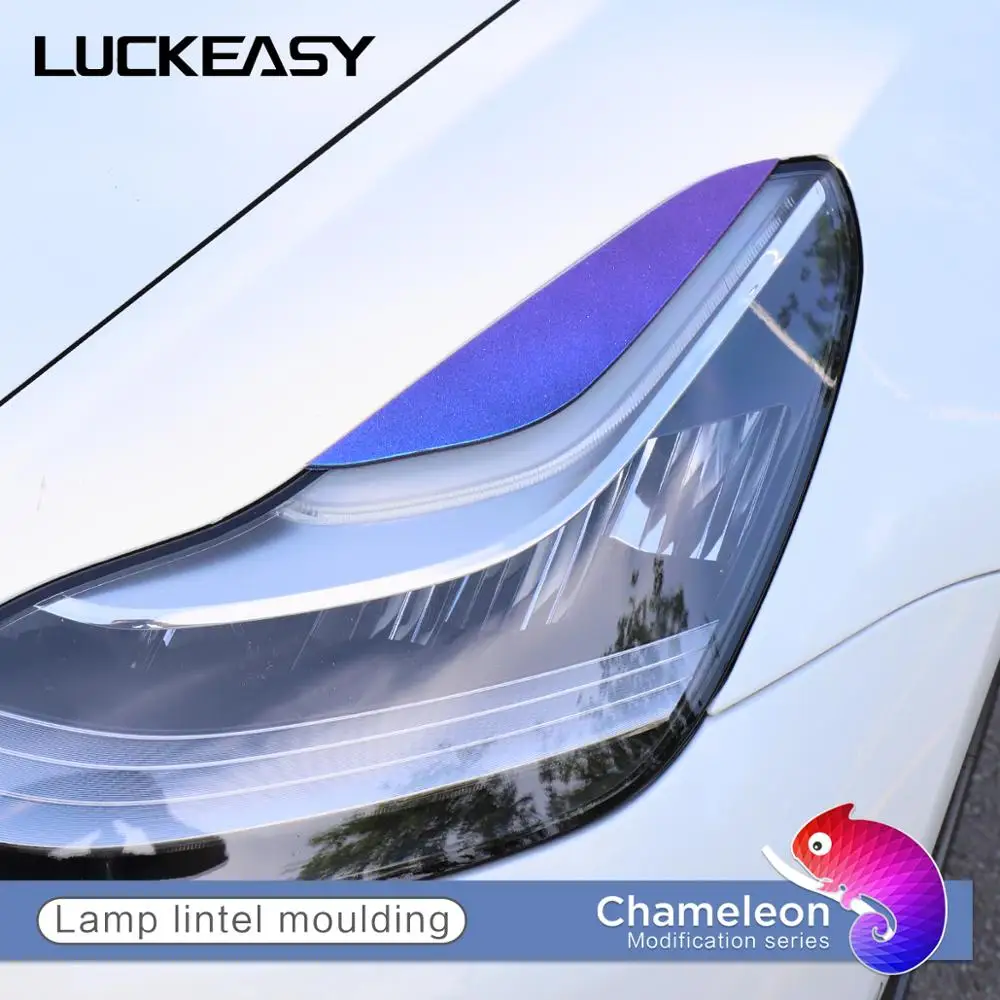 LUCKEASY Exterior modification car front light lamp eyebrow decorate strip for Tesla Model3 2017-2020 starry chameleon series
LUCKEASY Exterior modification car front light lamp eyebrow decorate strip for Tesla Model3 2017-2020 starry chameleon series