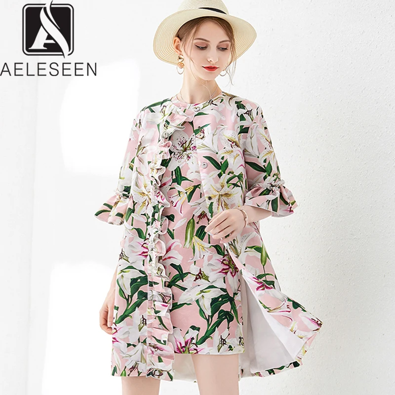 AELESEEN New Fashion Sweet Dress 2020 Spring Half Sleeve Runway Lily Floral Printed Luxury Beading Women Mini Straight Drses
AELESEEN New Fashion Sweet Dress 2020 Spring Half Sleeve Runway Lily Floral Printed Luxury Beading Women Mini Straight Drses