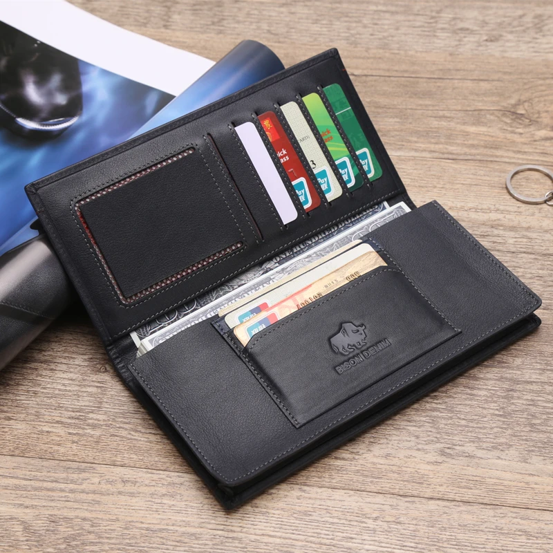 Bison Denim Large Capacity Men Wallet Genuine Leather RFID Long Clutch Classic Business Card Holder Zipper Coin Purse
Bison Denim Large Capacity Men Wallet Genuine Leather RFID Long Clutch Classic Business Card Holder Zipper Coin Purse