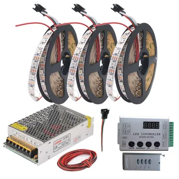 WS2812B WS2812 RGB Led Strip Lights Tape HC008 Programmable RGB Led Pixel Controller 133Effect Modes DC5V Led Transformer Kit
WS2812B WS2812 RGB Led Strip Lights Tape HC008 Programmable RGB Led Pixel Controller 133Effect Modes DC5V Led Transformer Kit