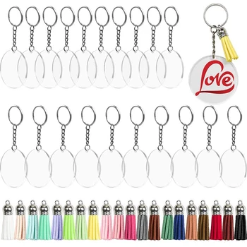 80pcs Transparent Acrylic Transparent Circular Disc Key Chain Circular Acrylic Key Chain, Blank Key Chain Tassel.
80pcs Transparent Acrylic Transparent Circular Disc Key Chain Circular Acrylic Key Chain, Blank Key Chain Tassel.