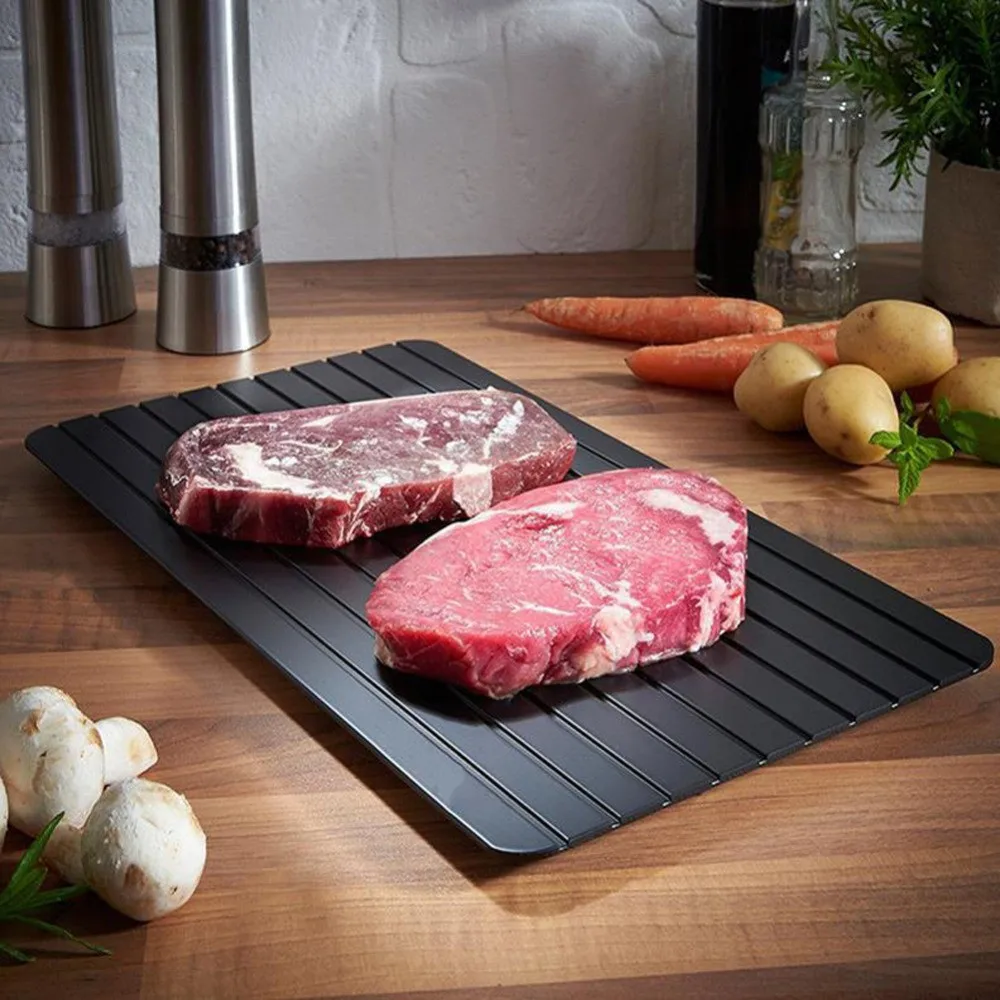 

Quick Thawing Board Fast Defrosting Board Defrost Tray Thaw Frozen Food Meat Fruit Rapid Defrost Plate 3mm Defrosting Table