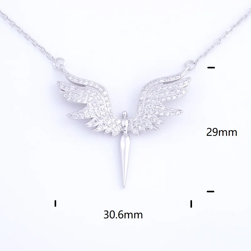 CH-744 Sterling Silver CZ Angle Wing Phoenix Eagle Bird Necklaces Pendants For Women Silver Chain Jewelry Gifts
CH-744 Sterling Silver CZ Angle Wing Phoenix Eagle Bird Necklaces Pendants For Women Silver Chain Jewelry Gifts