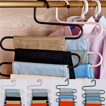 Stainless steel pants rack hanger non-slip S-shaped multi-purpose clothes storage rack saves space clothes hanger stand
Stainless steel pants rack hanger non-slip S-shaped multi-purpose clothes storage rack saves space clothes hanger stand