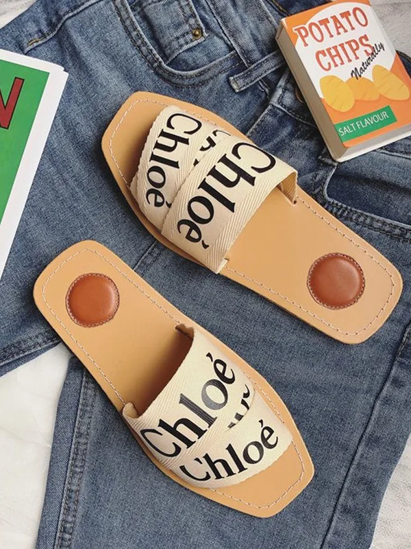 19 Summer New Style Outer Wear Lettered Flat Sandals Loafers INS Students Versatile Collocation Skirt Slipper
19 Summer New Style Outer Wear Lettered Flat Sandals Loafers INS Students Versatile Collocation Skirt Slipper
