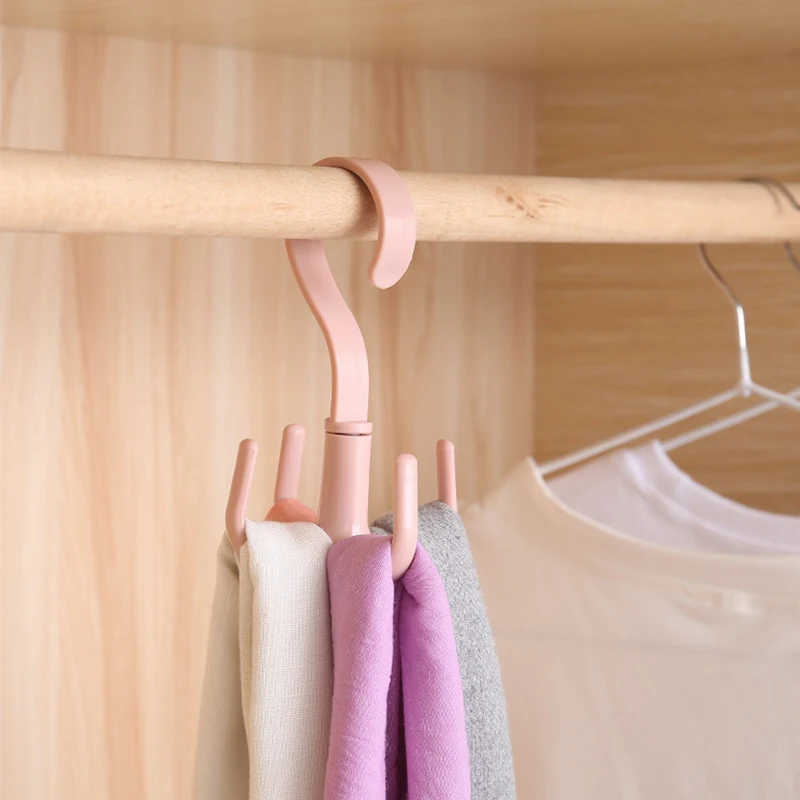 CHENKEE 8 St/ück Kleidung Krawatten Tasche Halter 360Grad Gedreht Drehbare Handtaschen Kleiderb/ügel Krawattenhalter Mit 4 Haken H/ängeorganizer f/ür H/ängen /über die Kleiderstange Kleiderschrank Schrank