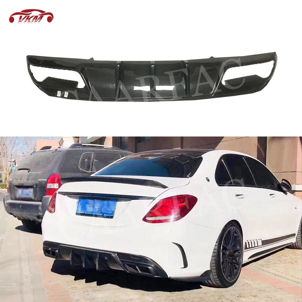 Carbon Fiber Material Rear Bumper Lip Diffuser for Mercedes Benz C class W205 Sedan 4 Door C200 C300 C63 AMG Sport 2015-2019
Carbon Fiber Material Rear Bumper Lip Diffuser for Mercedes Benz C class W205 Sedan 4 Door C200 C300 C63 AMG Sport 2015-2019