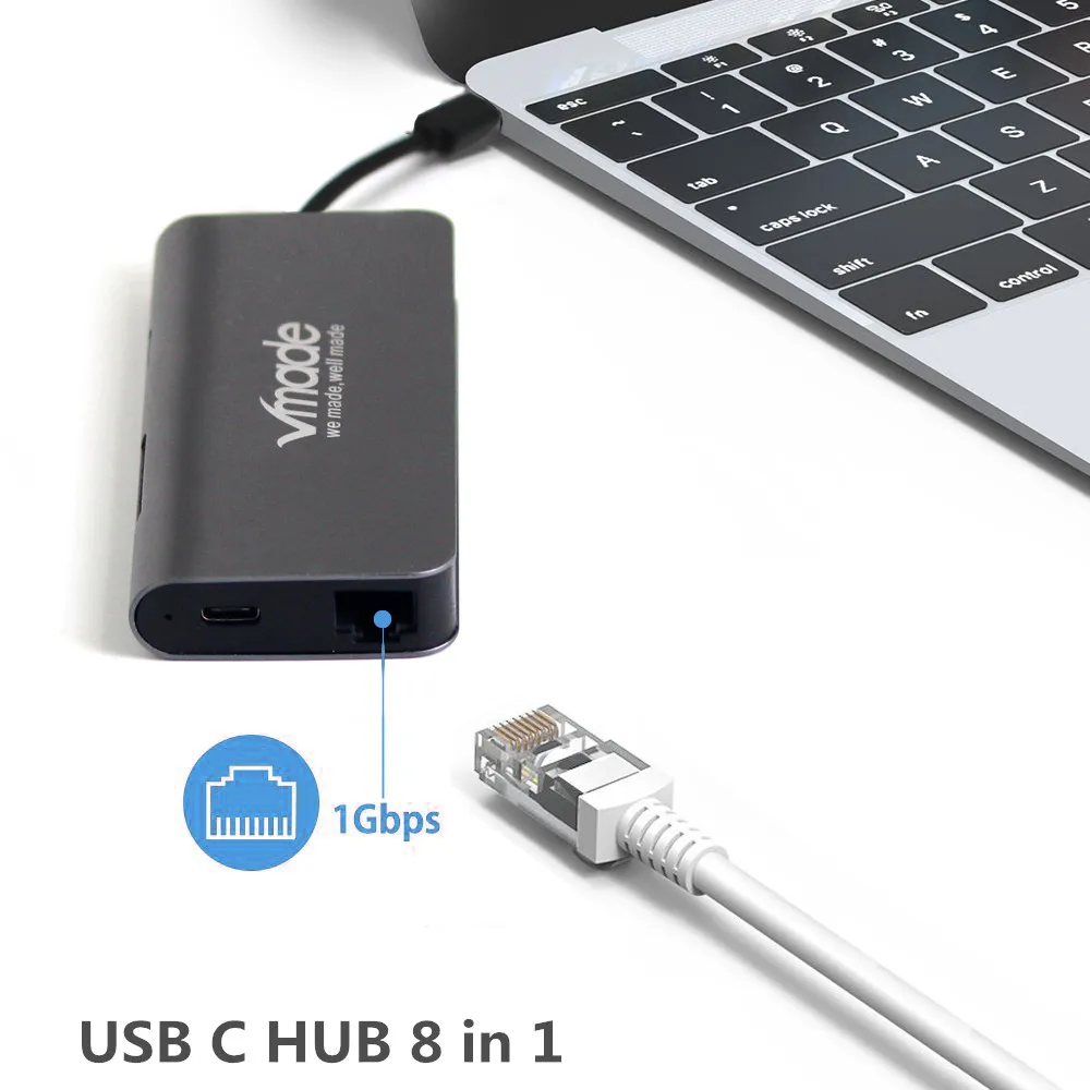 USB Type C HUB Thunderbolt 3 HDMI 4K Cable Adapter USB 3.0 8 in 1 Multi Port Docking Station For Samsung Galaxy Note S9 MateBook
USB Type C HUB Thunderbolt 3 HDMI 4K Cable Adapter USB 3.0 8 in 1 Multi Port Docking Station For Samsung Galaxy Note S9 MateBook