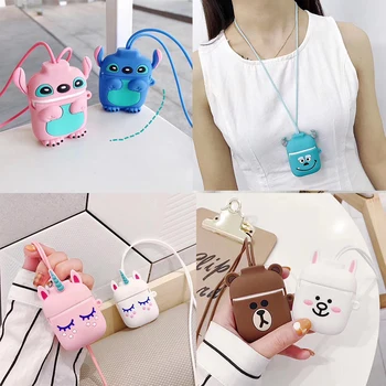 Cartoon case for airpods 2 i12 tws i10 i11 i9s i60 For AirPods Case Cute For AirPods i30 Earphone Anti-lost rope silicon cover
Cartoon case for airpods 2 i12 tws i10 i11 i9s i60 For AirPods Case Cute For AirPods i30 Earphone Anti-lost rope silicon cover