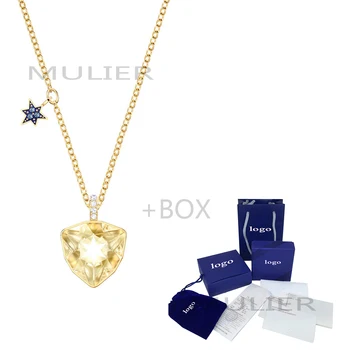 

MULIER 2019 SWA New High Quality MASTERY Romantic Stars Gorgeous Exquisite Fashion Necklace Ladies Clavicle Girlfriend Gift