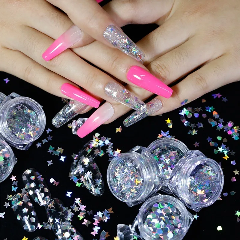 1 Bag/12 Colors 1 Set Nail Laser Sequin Decoration DIY Mixed Sequins Diamond Star Butterfly Laser Nail Patch
1 Bag/12 Colors 1 Set Nail Laser Sequin Decoration DIY Mixed Sequins Diamond Star Butterfly Laser Nail Patch