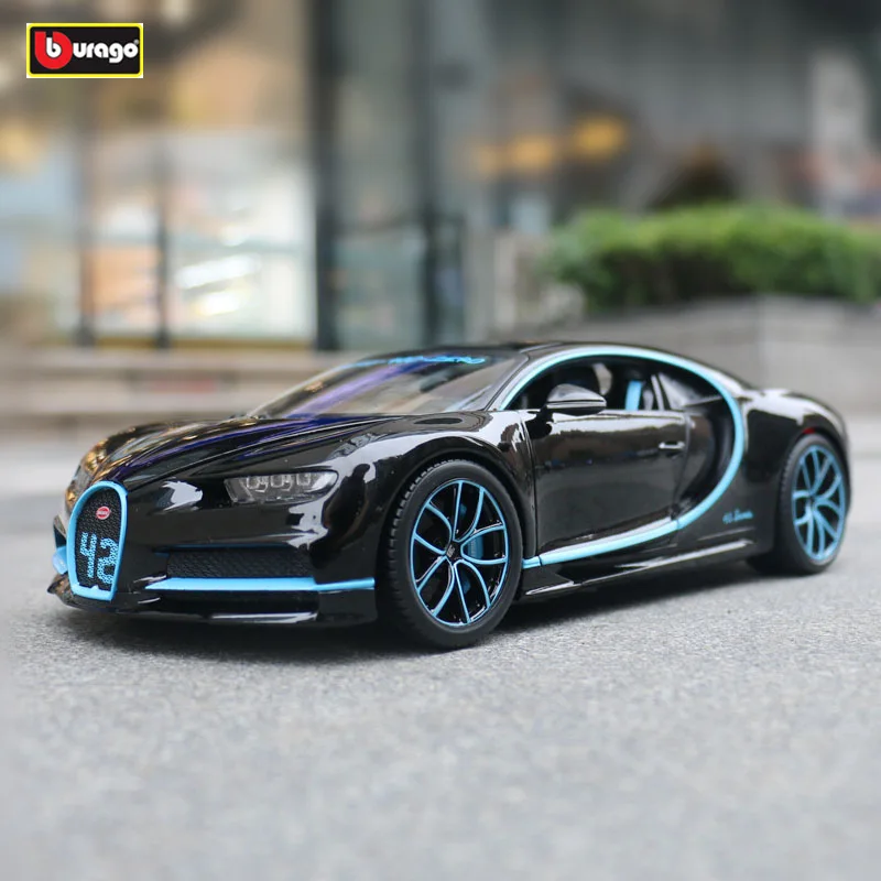 

Bburago 1:18 Bugatti 42 seconds record car model simulation car decoration collection gift toy Die casting model boy toy