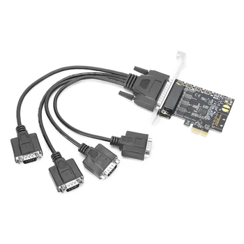 Expansion Card PCI-E to AX99100 4Port Computer Accessory 115200bps for SPP / Byte / ECP Mode
Expansion Card PCI-E to AX99100 4Port Computer Accessory 115200bps for SPP / Byte / ECP Mode