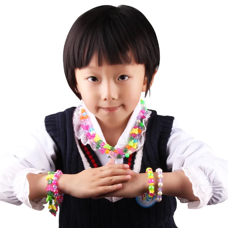Children Hand-made Bead Toy GIRL'S Wear Beads Bracelets Necklace DIY Material Box Gift Educational Toy
Children Hand-made Bead Toy GIRL'S Wear Beads Bracelets Necklace DIY Material Box Gift Educational Toy