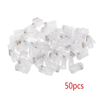 50 Pcs/Pack Stranded 10P10C Network Cable Connector RJ48 Crystal Plug Modular Metal
50 Pcs/Pack Stranded 10P10C Network Cable Connector RJ48 Crystal Plug Modular Metal
