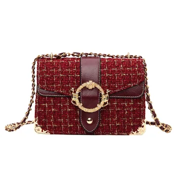 Women 2020 New Tide Woolen Small Square Bag Autumn Winter Chain Wild Messenger Bag Lady Fashion Casaul Versatile Shoulder Bag
Women 2020 New Tide Woolen Small Square Bag Autumn Winter Chain Wild Messenger Bag Lady Fashion Casaul Versatile Shoulder Bag