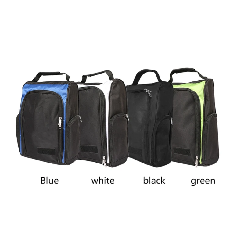 

Golf Shoe Bag - Zippered Shoe Carrier Bags with Ventilation & Outside Pocket for Socks, Tees, and Other Golf Accessories